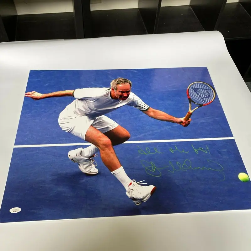 John McEnroe Signed Autographed 20x24 Large Photo With JSA COA