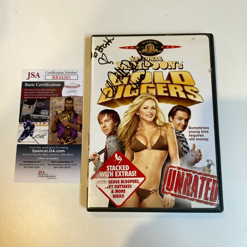 Nikki Ziering Signed Autographed National Lampoon's Gold Digger DVD With JSA COA