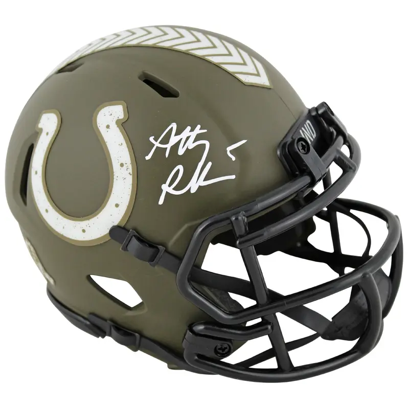 Colts Anthony Richardson Signed Salute To Service Speed Mini Helmet Fanatics