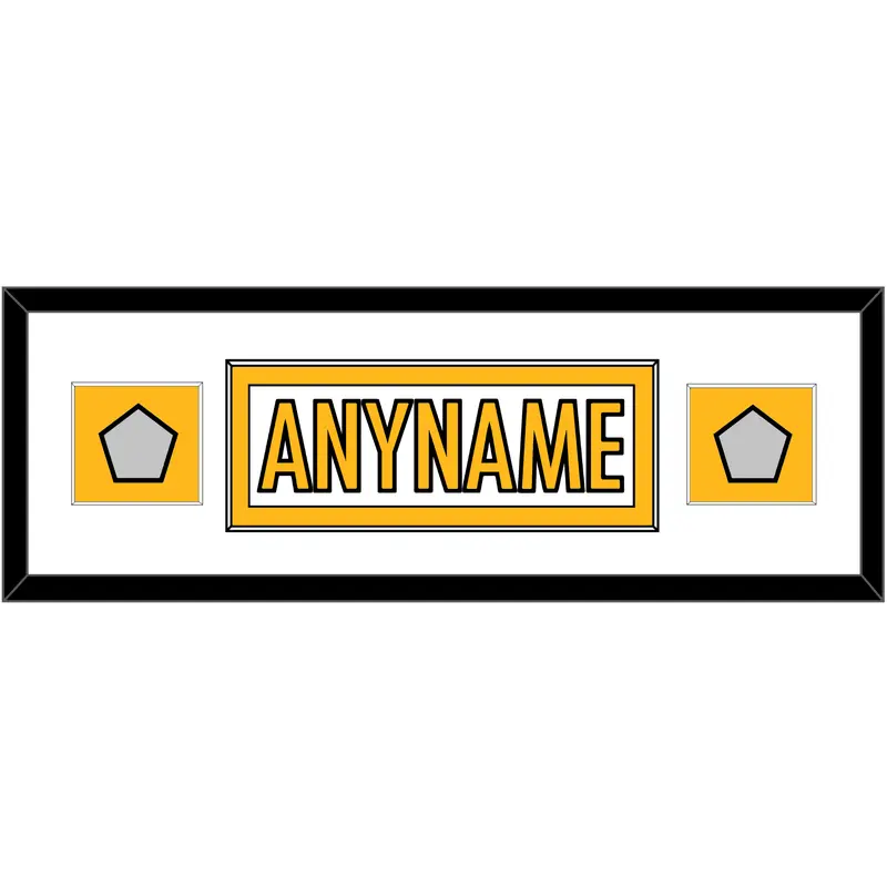 Pittsburgh Nameplate & Super Bowl XL & XLVII Jersey Patches - Road White - Single Mat 4