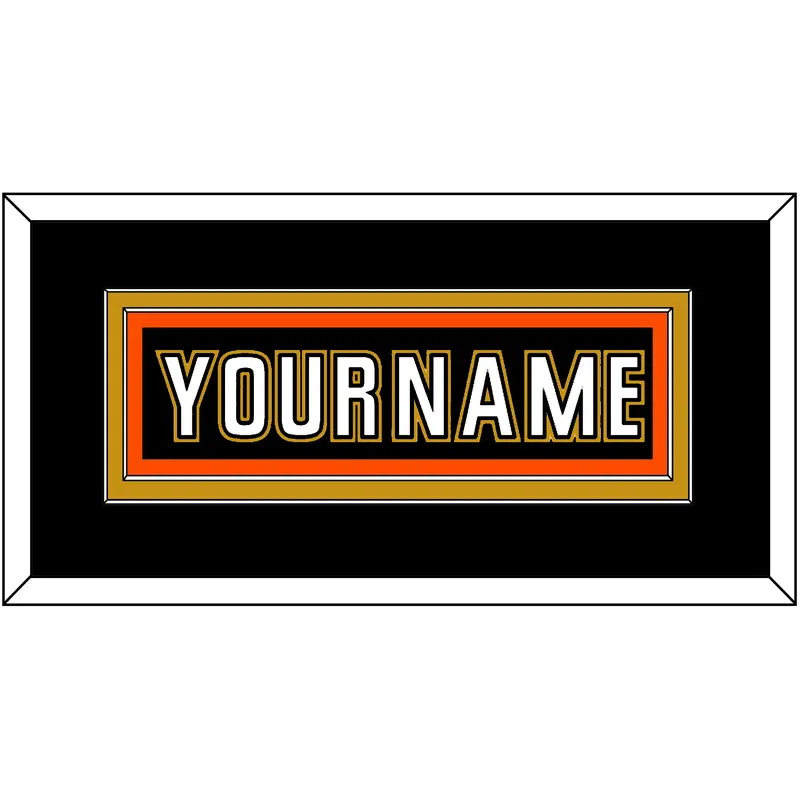 Anaheim Nameplate - Home Black (2006-2014) - Double Mat 2