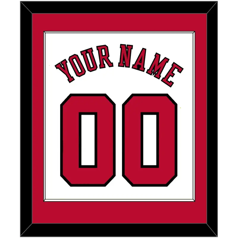 Chicago Name & Number - Home White (1986-2017) - Single Mat 1