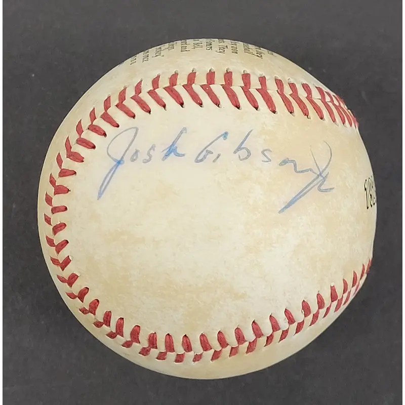 Josh Gibson Jr. Single Signed Negro League Baseball Beckett Certified