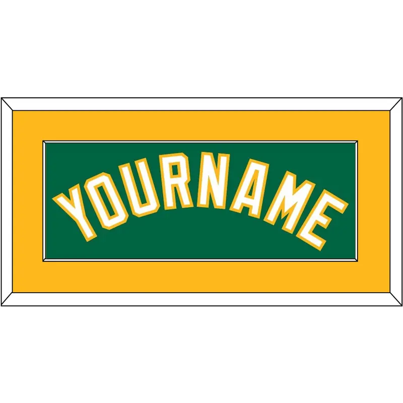 Oakland Name - Alternate Kelly Green - Single Mat 2