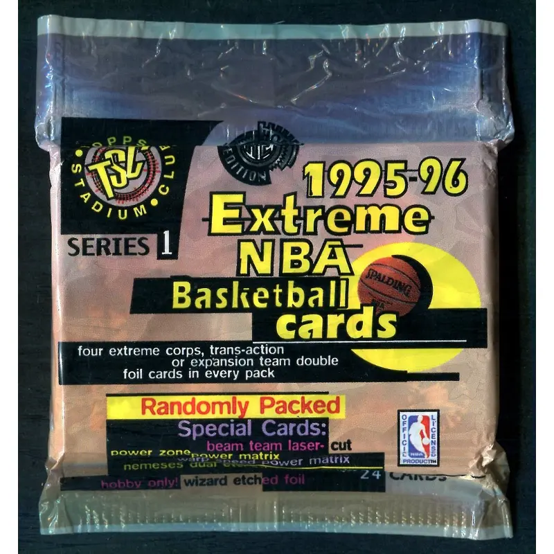1995/96 Topps Stadium Club Basketball Unopened Series 1 Jumbo Pack (Hobby) (24)