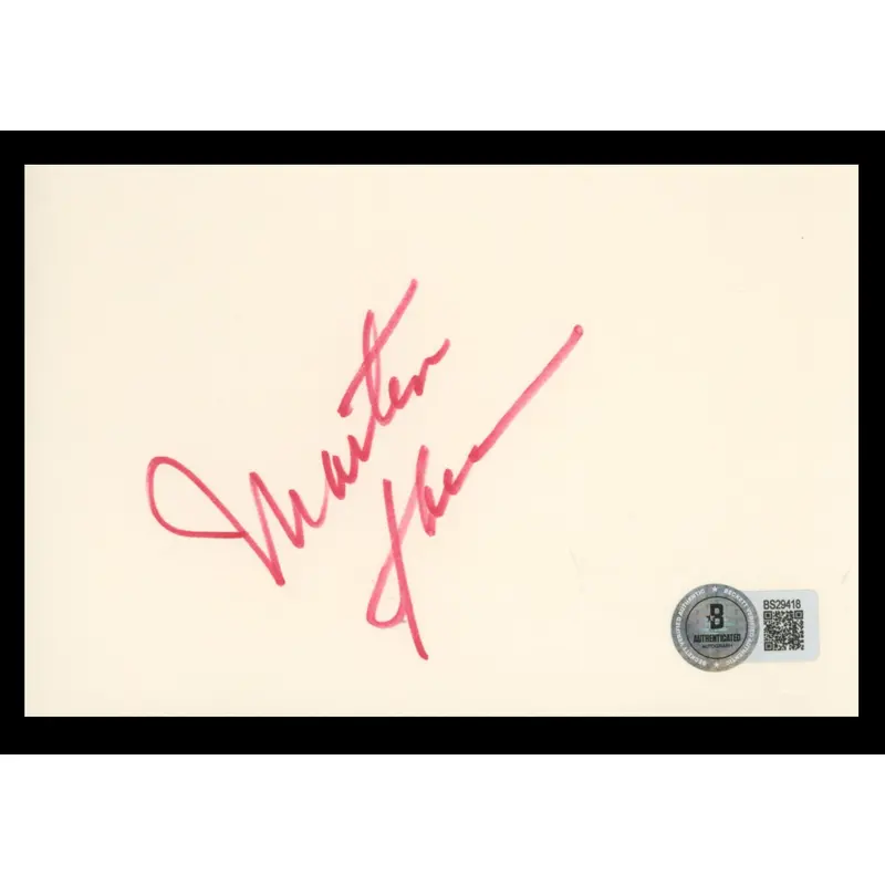 Martin Sheen Apocalypse Now Authentic Signed 4x6 Index Card BAS #BS29418