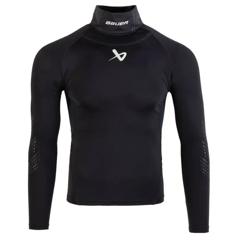 2022 Bauer Long Sleeve Shirt with Neck Protector - Youth