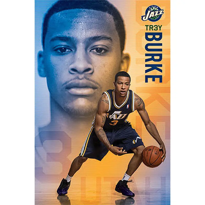 Trey Burke "Superstar" Utah Jazz NBA Basketball Action Poster - Costacos 2014