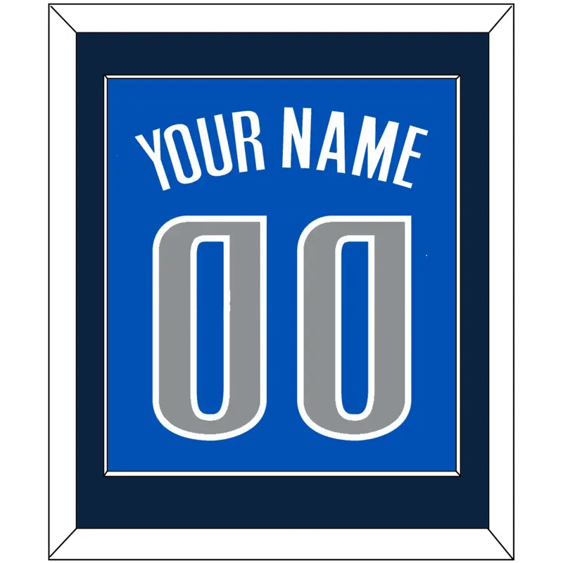Dallas Name & Number - Blue Icon - Single Mat 2