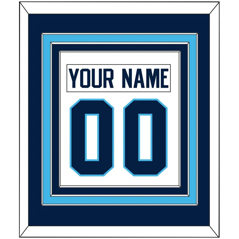 Pittsburgh Nameplate & Number (Back) Combined - Home White (1970-1972) - Triple Mat 3
