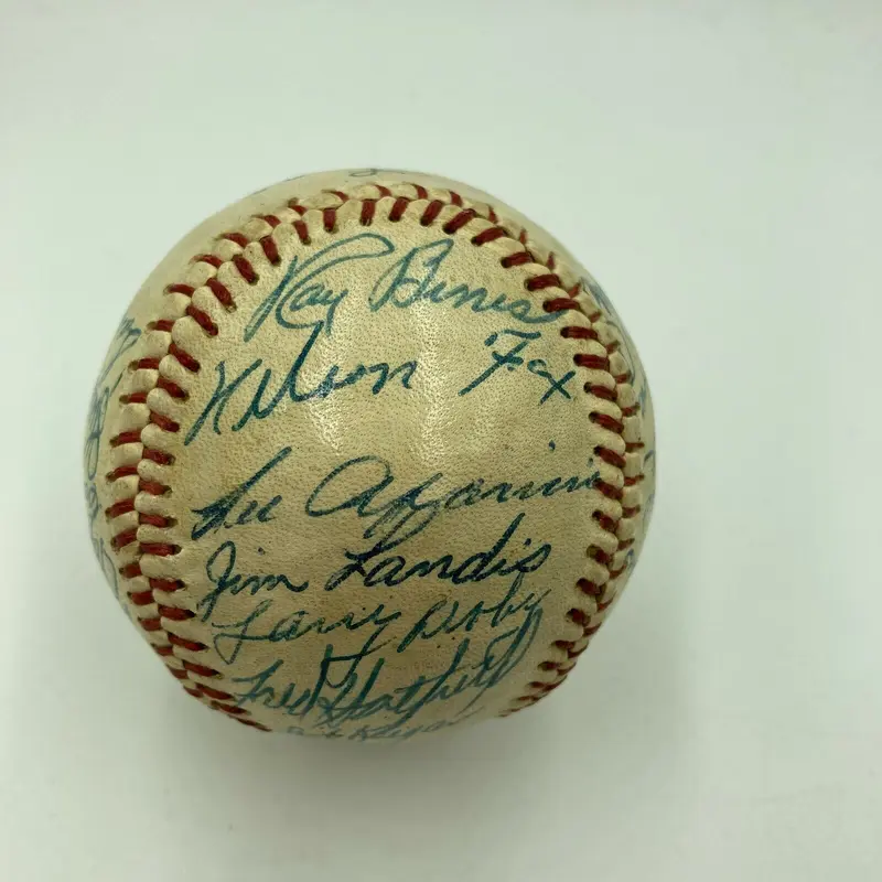 1957 Chicago White Sox Team Signed Autographed Baseball With Nellie Fox