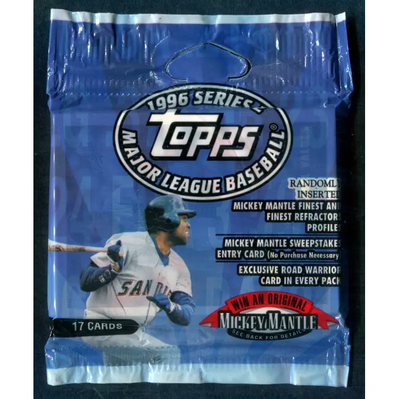 1996 Topps Baseball Unopened Series 2 Jumbo Pack (17)
