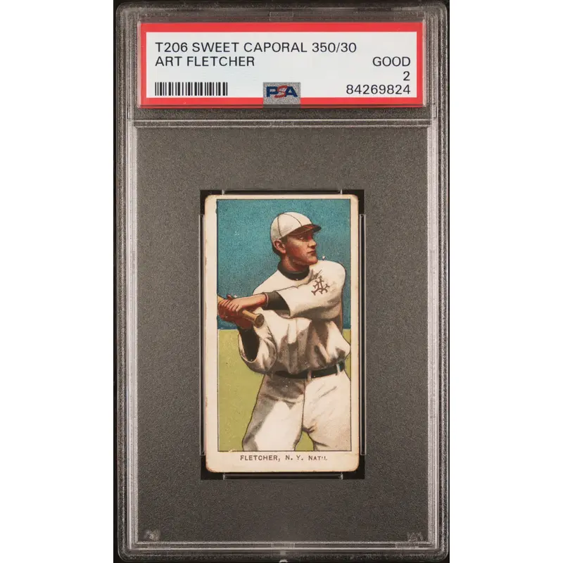 Art Fletcher 1909-11 T206 Sweet Caporal 350/30 PSA 2 Good