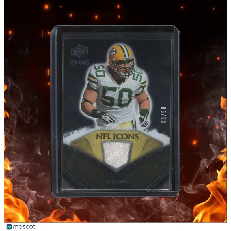 2008 Upper Deck Icons AJ Hawk NFL Icons Jersey 05/90 #NFL5