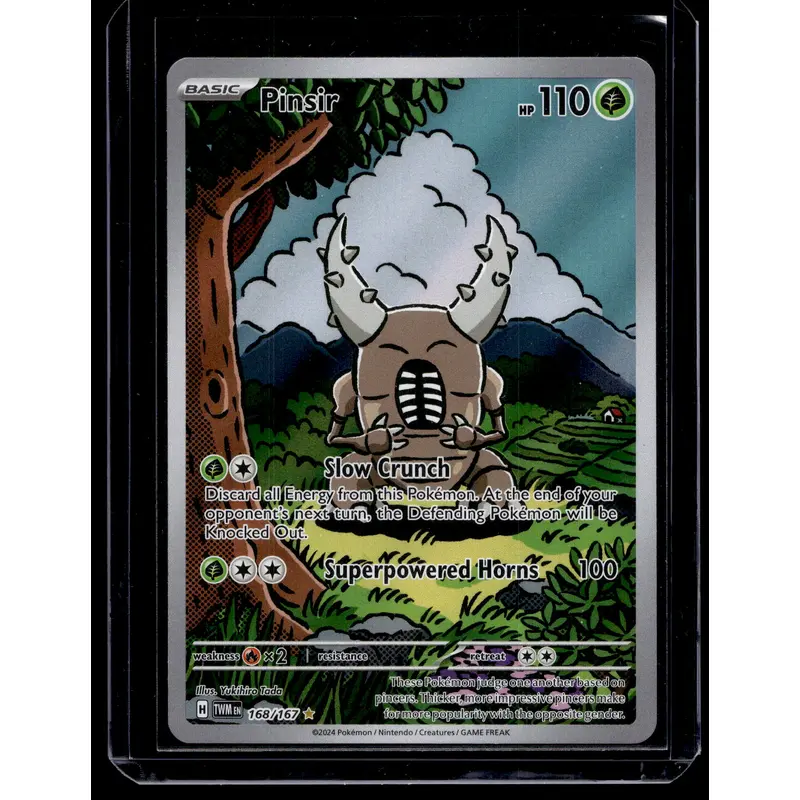 2024 Pokemon - Scarlet & Violet - Twilight Masquerade - Illustration Rare - Pinsir #168