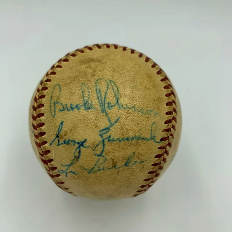 1959 Baltimore Orioles Team Signed AL Baseball Brooks Robinson With JSA COA