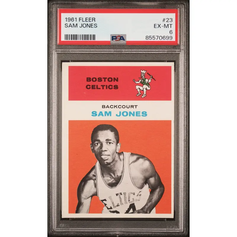 Sam Jones 1961 Fleer #23 PSA 6 Ex-Mint