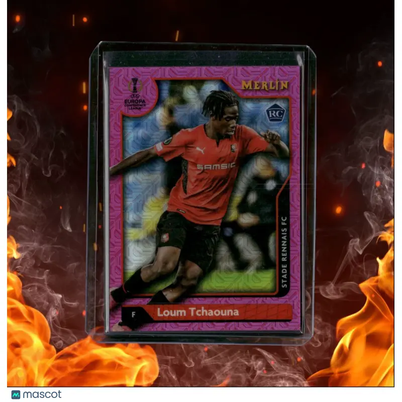 2021 Topps Merlin UCC Loum Tchaouna Pink Mojo Rookie 165/275 #136