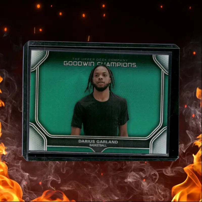 2024-25 Upper Deck Goodwin Champions Darius Garland Portrait Green Horizontal