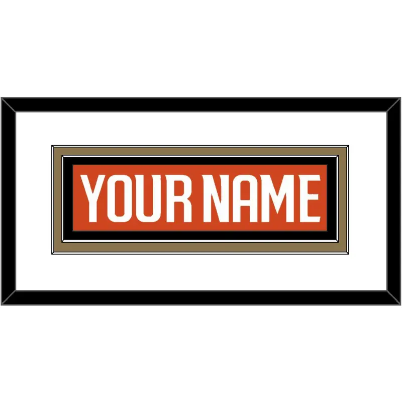 Anaheim Nameplate - Home Orange - Double Mat 1