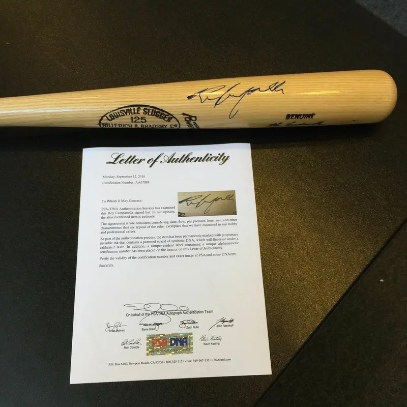 Beautiful Roy Campanella Signed Louisville Slugger Game Model Baseball Bat PSA