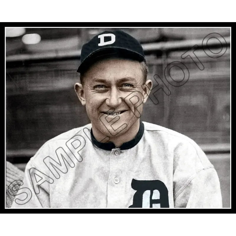 Ty Cobb Colorized 8X10 Photo - Detroit Tigers - 191
