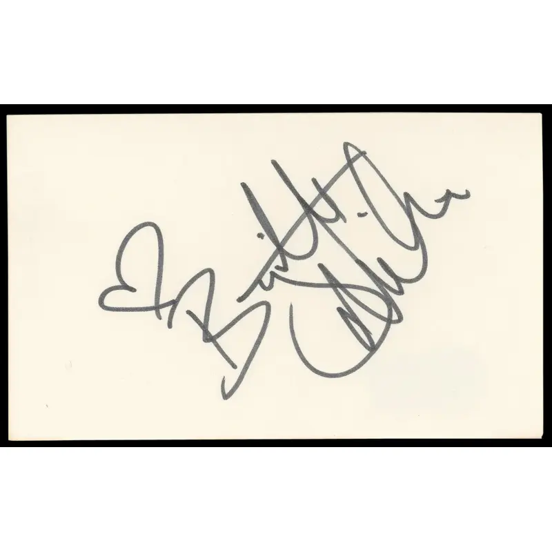 Brigitte Nielsen Red Sonja Authentic Signed 3x5 Index Card BAS #BM58666