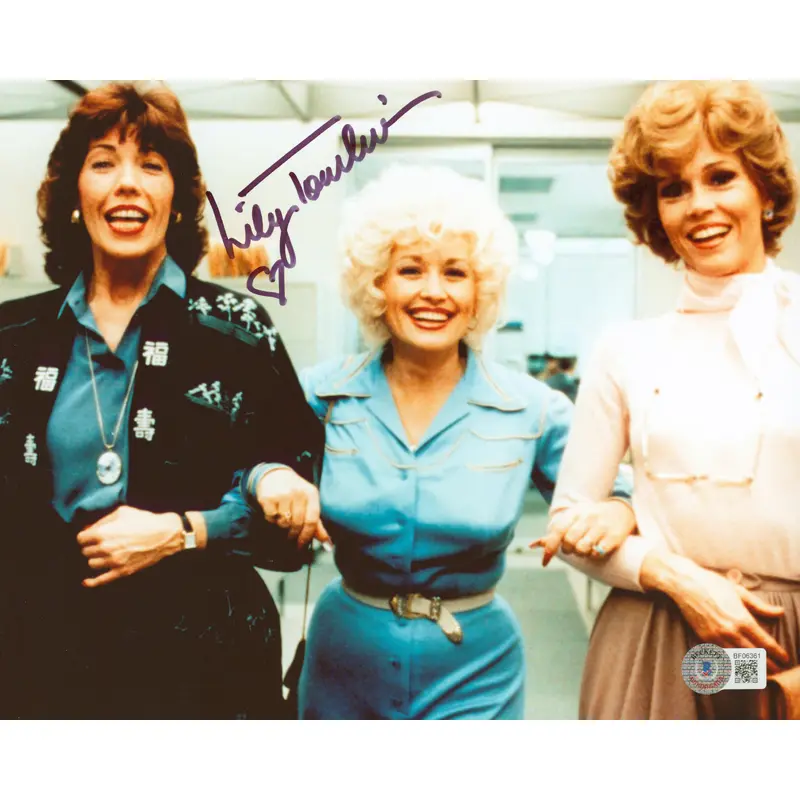 Lily Tomlin 9 to 5 Authentic Signed 8x10 Horizontal Photo Autographed BAS 1