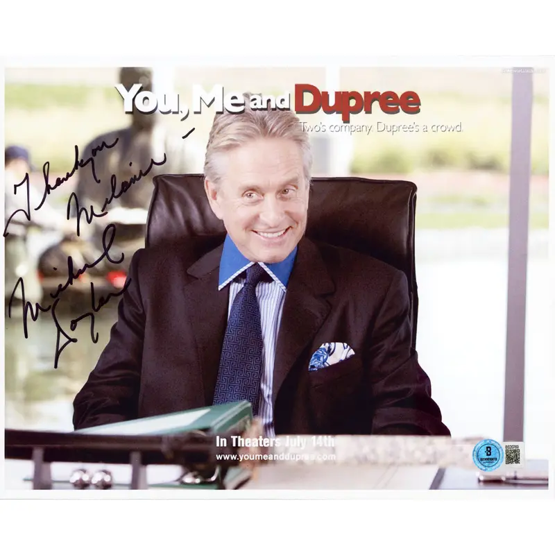 Michael Douglas You, Me and Dupree Authentic Signed 8.5x11 Photo BAS #BS20769