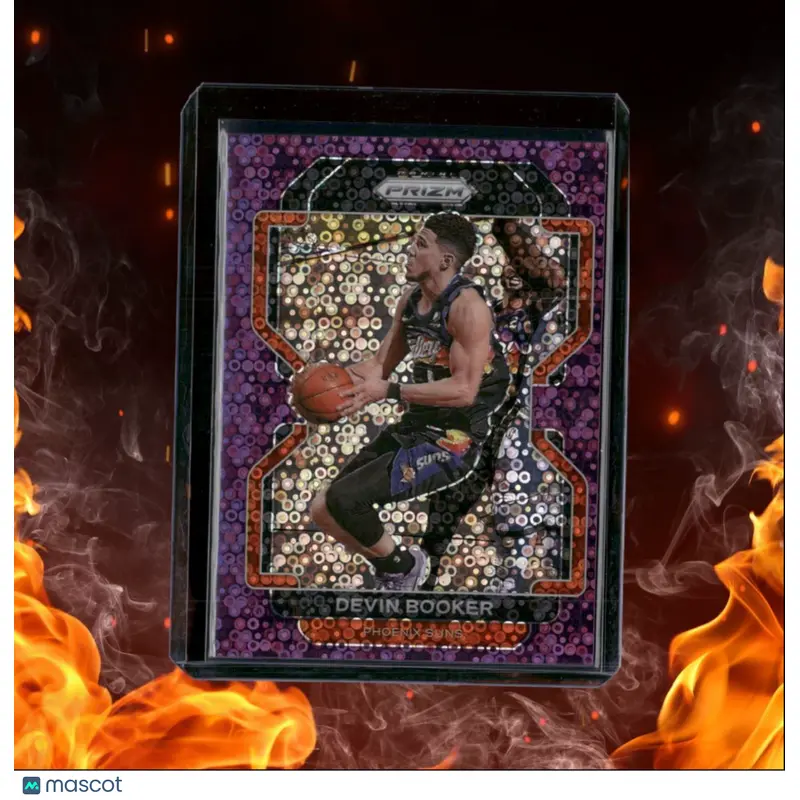 2021-22 Panini Prizm Devin Booker Purple Fast Break Disco Prizm 37/75 #203