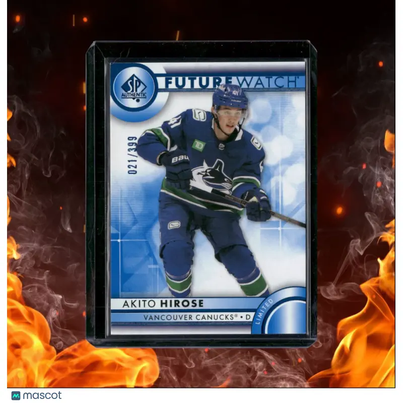 2023-24 SP Authentic Akito Hirose Future Watch Limited Blue Rookie 021/399 #131