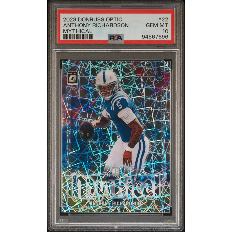Anthony Richardson 2023 Donruss Optic Mythical #22 PSA 10 Gem Mint