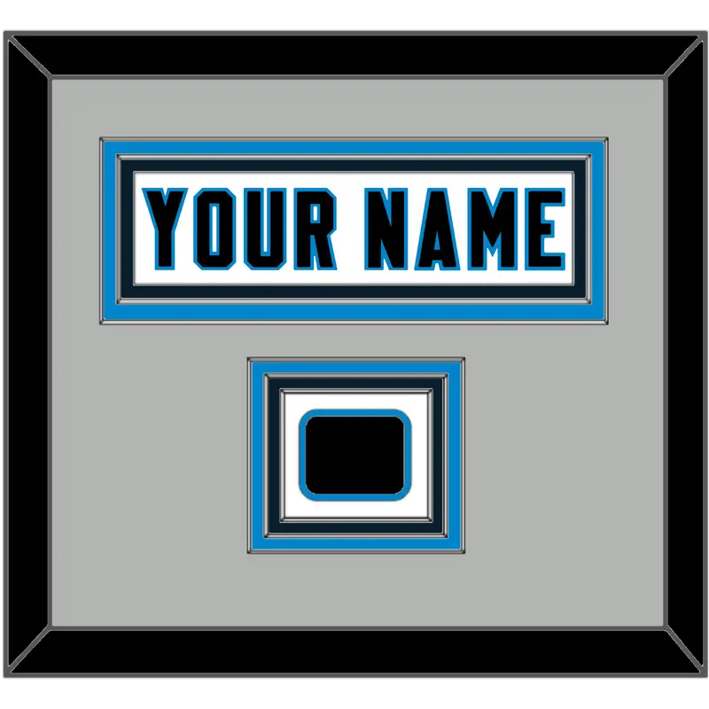 Carolina Nameplate & Jersey Logo Patch - Road White Jersey - Triple Mat 3