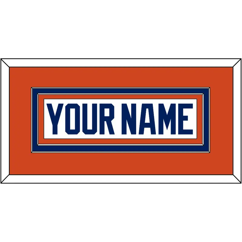 Edmonton Nameplate - Road White - Double Mat 3
