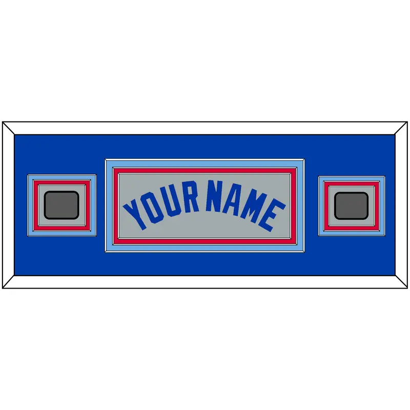 Toronto Name & 2 World Series Patches - Road Gray (1989-1996) - Triple Mat 6