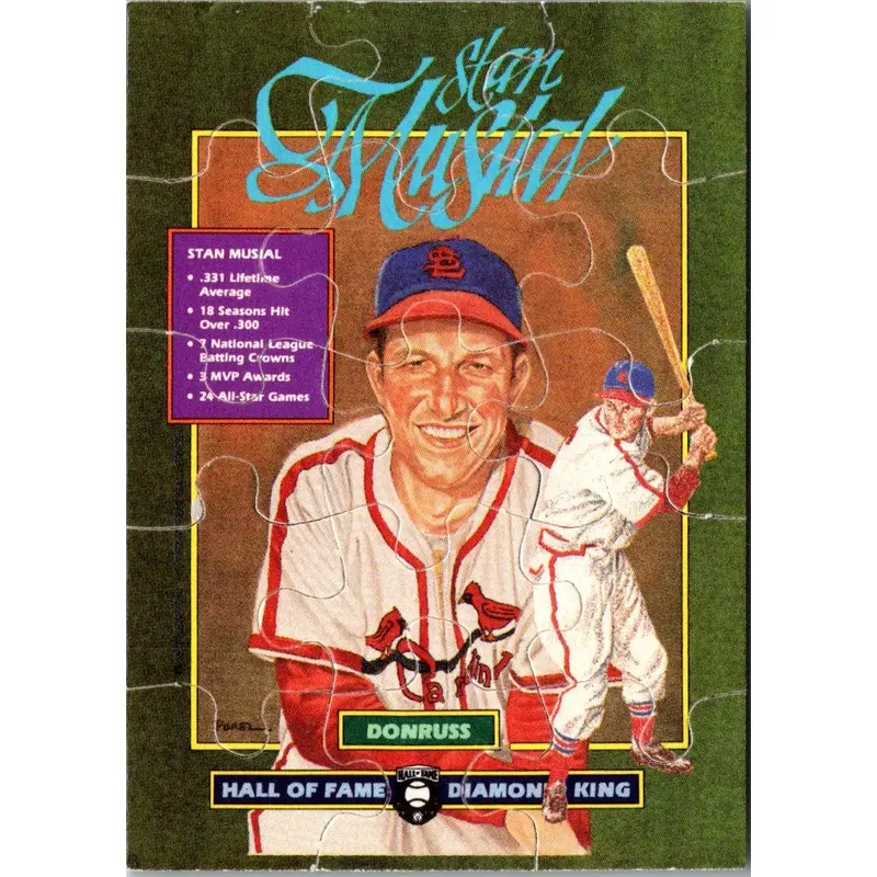 1988 Donruss Diamond Kings Stan Musial Puzzle #NNO