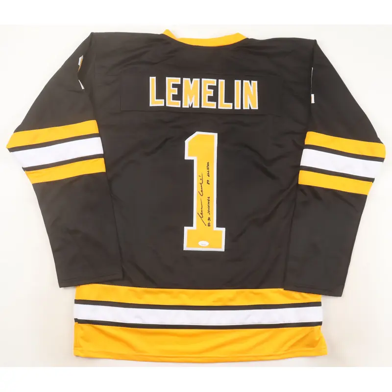 Reggie Lemelin Signed Jersey Inscribed "89-90 Jennings" & "89 All Star" (JSA COA)