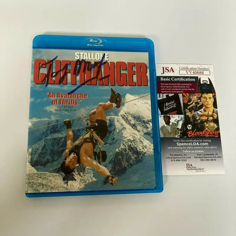 Tony Munafo Signed Stallone Cliffhanger  DVD Movie JSA COA