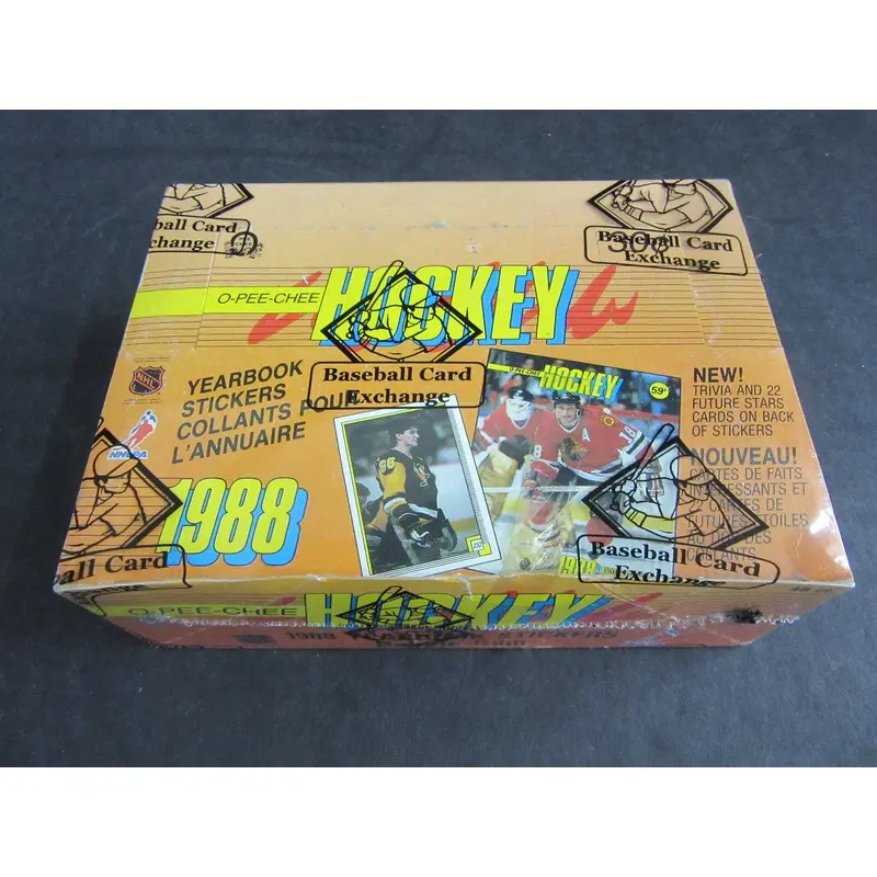 1988/89 OPC O-Pee-Chee Hockey Stickers Unopened Box (Tape) (BBCE)