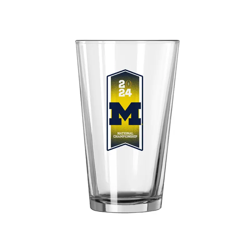 Michigan 2024 CFP Bound 16oz Pint Glass