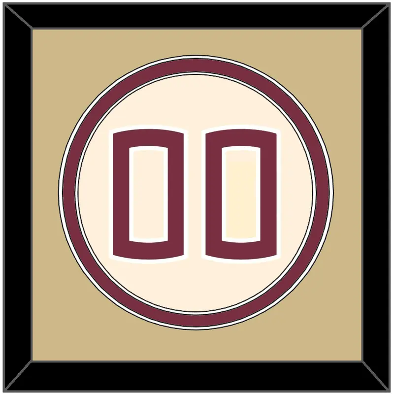 Florida State Baseball Number - Alternate Gold (2016-2018) - Double Mat 3