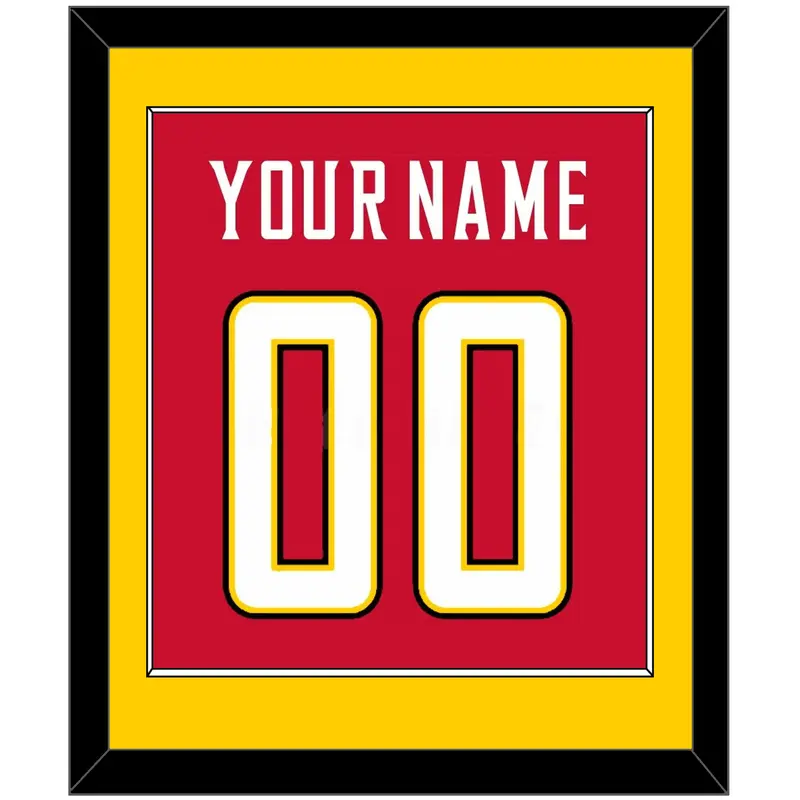 Maryland Basketball Name & Number - Road Red (2013-2015) - Single Mat 3