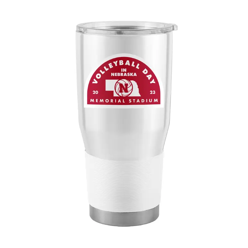 Nebraska 2023 Volleyball Day 30oz Stainless Steel Tumbler