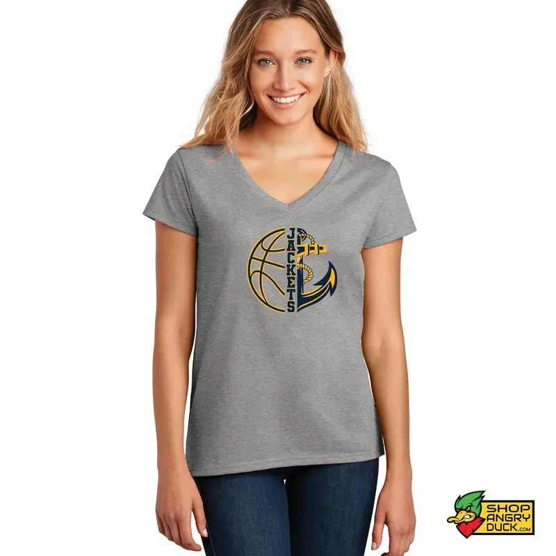 New Riegel Anchor Ladies V-Neck T-Shirt