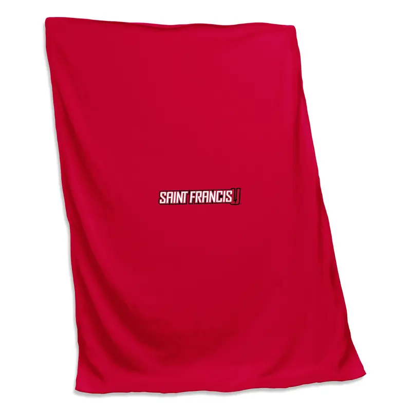 St. Francis University Red Screened Sweatshirt Blanket