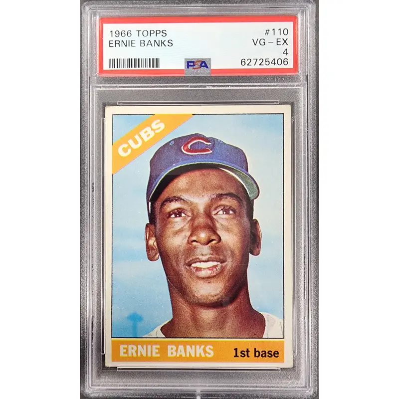 Ernie Banks 1966 Topps #110 PSA 4 VG-EX