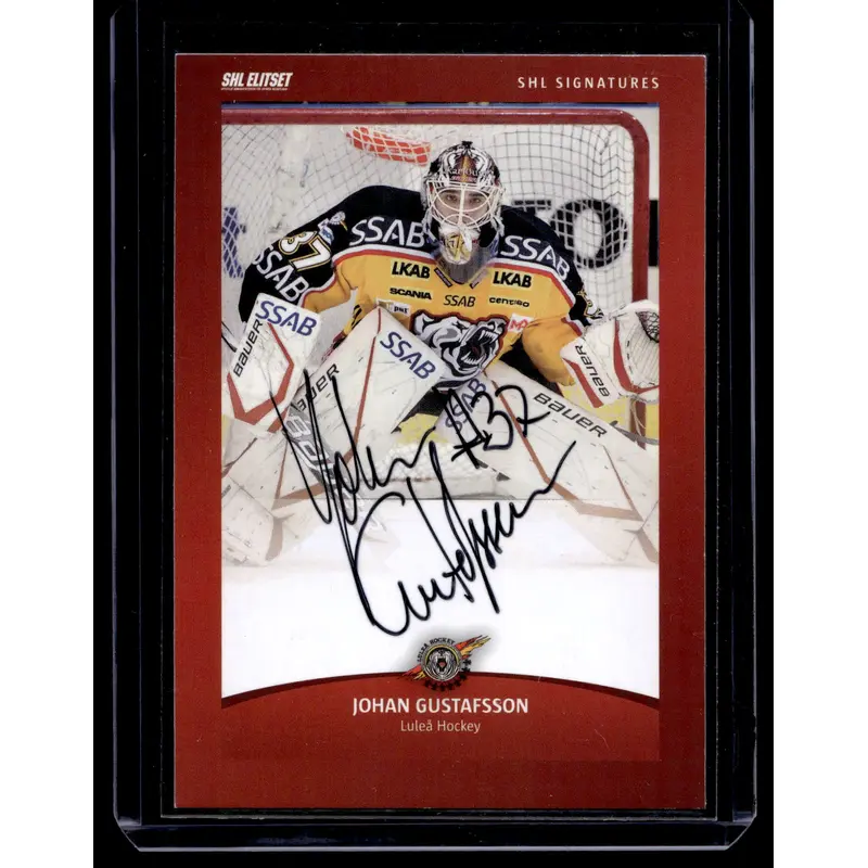 2011-12 SHL Signatures - Johan Gustafsson
