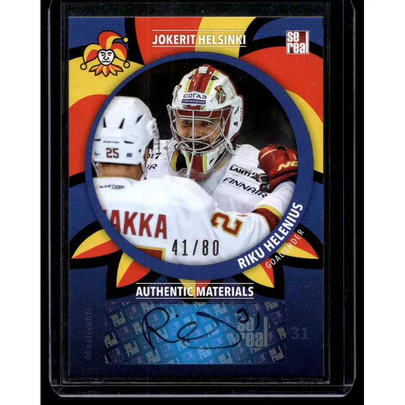 2015-16 Sereal Jokerit Autograph - Riku Helenius #JOK-AUT-007 /80