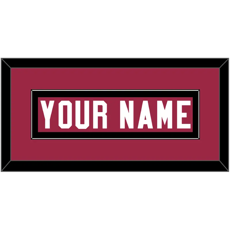 Arizona Nameplate - Home Red - Single Mat 4