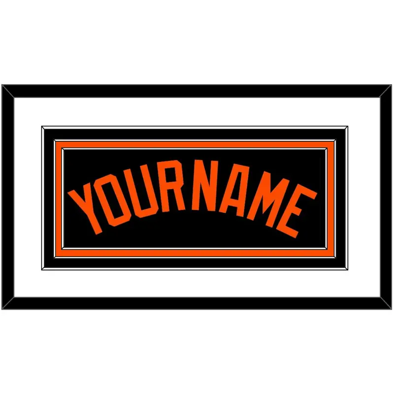 Baltimore Name - Alternate Black - Triple Mat 1